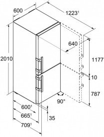 Холодильник двокамерний Liebherr CBNPes 4878 PremiumPlus BioFreshPlus NoFrost нержавіюча сталь SmartSteel/легована сталь SmartSteel CBNPes 4878-20 001