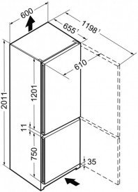 Холодильник двухкамерный Liebherr CNel 4813 NoFrost отделка из нержавеющей стали/сталь серебристый CNel 4813-23 001