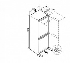 Холодильник двухкамерный Liebherr CU 2831 Comfort с нижней морозильной камерой сталь белый CU 2831-21 001