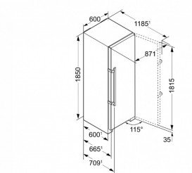 Холодильник однокамерний Liebherr KBef 4330 Comfort BioFresh нержавіюча сталь з покриттям SmartSteel/сталь KBef 4330-21 001