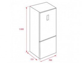 Холодильник двухкамерный Teka Maestro RBF 78720 GBK черное стекло 113400000