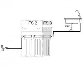 Набір змішувач для кухні з фільтром Imprese Daicy змішувач 55009-F + FS-3