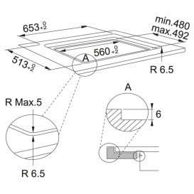 Індукційна варильна поверхня Franke Maris FMA 654 I F BK чорний 108.0606.111