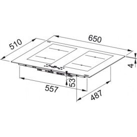 Індукційна варильна поверхня Franke Maris FMA 654 I F KL BK чорне скло 108.0704.935
