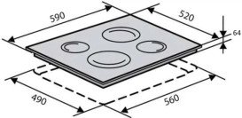 Індукційна варильна поверхня Granado GIH 614 склокераміка black GIH16141