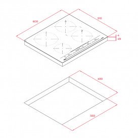 Индукционная варочная поверхность Teka IZC 64630 WH MST черный 112500022