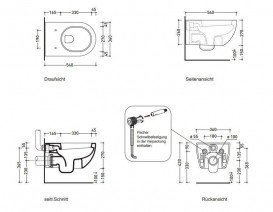 Унітаз Flaminia AP118 з з сидінням Soft close + Інсталяція Geberit Duofix + клавіша змиву Geberit Delta AP118 + QKCW05 + 458.126.00.1 + 115.125.21.1
