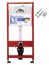 Інсталяція ТЕСЕ 940001 + підвісний безободковий унітаз PONSI Surf з кришкою у комплекті BC SUR L VASO 0001 / BS SUR L 0001