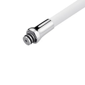 Вилив для змішувача Kroner KRM-C8031WHI гнучкий хром/білий CV031906