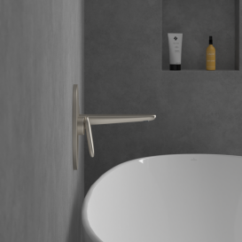 Излив для смесителя в ванной Villeroy & Boch Antao матовый никель TVT11100300064