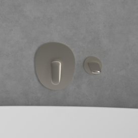 Излив для смесителя в ванной Villeroy & Boch Antao матовый никель TVT11100300064