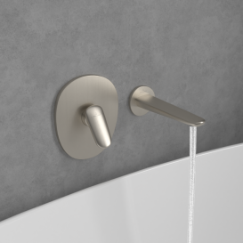 Излив для смесителя в ванной Villeroy & Boch Antao матовый никель TVT11100300064