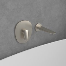 Излив для смесителя в ванной Villeroy & Boch Antao матовый никель TVT11100300064