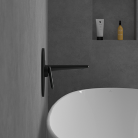 Излив для смесителя в ванной Villeroy & Boch Antao матовый черный TVT111003000K5