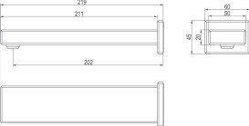 Вилив для змішувача у ванній Villeroy & Boch Mettlach матове золото TVW12600500076