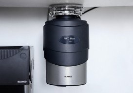 Подрібнювач харчових відходів Blanco FWD Max 1200 мл 750 W 1 л/с чорний 526648