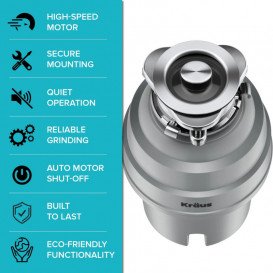 Измельчитель пищевых отходов Kraus 3800 об/мин 0.75 л.с. KWD210-75MGR