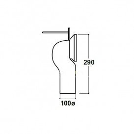 Канализационное колено Catalano пластик белый 5CUIG00