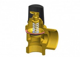 Клапан предохранительный Duco 10 бар 1''х1 1/4'' латунь 10020