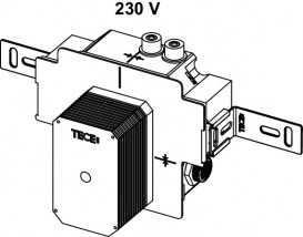 Клапан смыва для писсуара TECE TECEbox с монтажной пластиной 9370040