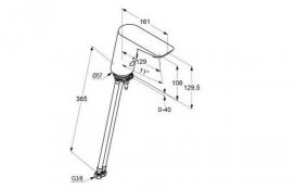 Смеситель для раковины электронный сенсорный Kludi Balance хром 5210005