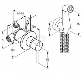 Kludi Гигиенический душ Bozz 389990576