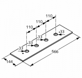 KLUDI ВИДИМАЯ ЧАСТЬ МОНТАЖНОЙ ПАНЕЛИ 1602145
