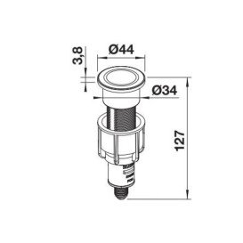 Кнопка клапана-автомата Blanco PushControl ІІІ матовое золото 210672