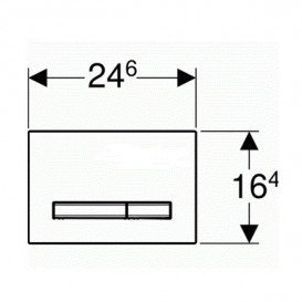 Кнопка змиву для унітазу Geberit Sigma50 подвійний змив лава/хром 115.788.JK.2