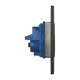 Кнопка змиву для унітазу Grohe Even подвійний змив пластик чорний матовий 38966KF0