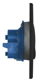 Кнопка змиву для унітазу Grohe Quickfix Start вертикальна пластик чорний матовий 389642430