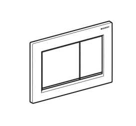 Кнопка смыва Geberit  Omega 30 двойной смыв пластик белый матовый 15.080.01.1