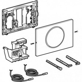 Кнопка змиву Geberit Sigma 10 харчування від мережі нержавіюча сталь матова 115.863.SN.6