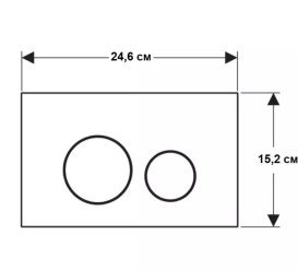 Кнопка змиву Geberit Sigma40 Round подвійний змив скло чорний 115.628.SJ.1