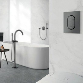 Кнопка смыва Grohe Arena Cosmopolitan S графит твердый браш 37624AL0