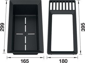 Коландер для кухонной мойки Blanco 2 в 1 пластик 527644