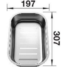 Коландер для кухонной мойки Blanco нержавеющая сталь 240729
