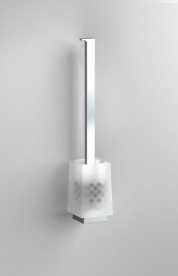 Колба для ёршик для унитаза Sonia S7 стекло белый 129386