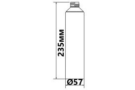 Колба дозатора McAlpine 500 мл пластик P-SOAPBOTTLE