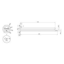 Колба с фланцем для сухих ТЭНов Kroner Flacher CV031628