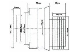 Коліно-підключення для унітазу McAlpine L-120 мм із зсувом 20 мм із ущільнювачем поліпропілен білий WC-CON4M-N