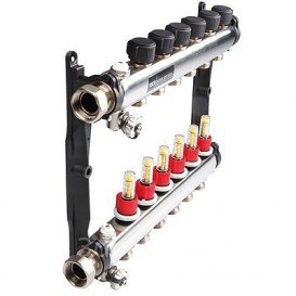 Колектор для систем підлогового опалення Tece TECEfloor HKV 2 з ротометрамі 1 нержавіюча сталь 77310002