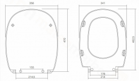 Kolo EGO by Antonio Citterio сидіння з кришкою для унітазу soft-close Duroplast K10112000