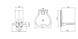 Kolo LEHNEN EVOLUTION сиденье для душа откидное со спинкой L32005001