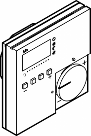 Комнатный термостат Viega Fonterra 1243 24 V с возможностью недельного программирования белый 616854