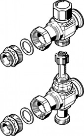 Комплект для дополнения Viega Fonterra 1010.2 DN25 нержавеющая сталь 786939