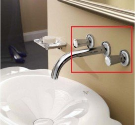 Комплект для попереднього монтажа настінного змішувача Dornbracht на 3 отвори хром 35 707 970 90