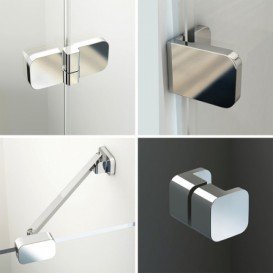 Комплект фурнітури Ravak Brilliant B-SET R для монтажу душових кабін BSDPS-R 110 см з правим відкриттям D01000A079