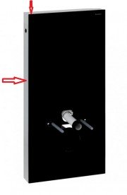 Комплект крышки и боковых накладок для сантехнического модуля Geberit Monolith алюминий черный хром 131.195.00.1