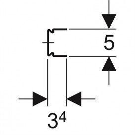 Комплект напрямних системи Geberit Duofix сталь 111.979.00.1